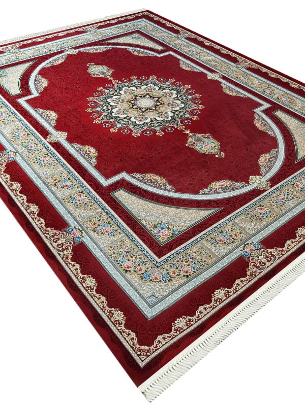فرش ماشینی طرح طاق بستان 1200 شانه کد 257