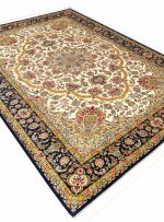 فرش طرح ماهور 1700 شانه تراکم 5100 رنگ کرم کد Q150