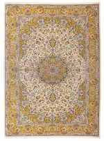 فرش طرح نگار 1700 شانه تراکم 5100 کد Q528 بژ