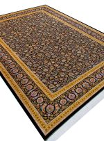 فرش افشان طرح الوان 1700 شانه رنگ سرمه ای تراکم 5100 کد Q202