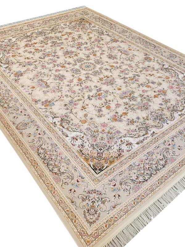 فرش افشان طرح سلطان 1200 شانه گل برجسته کد 15F210055