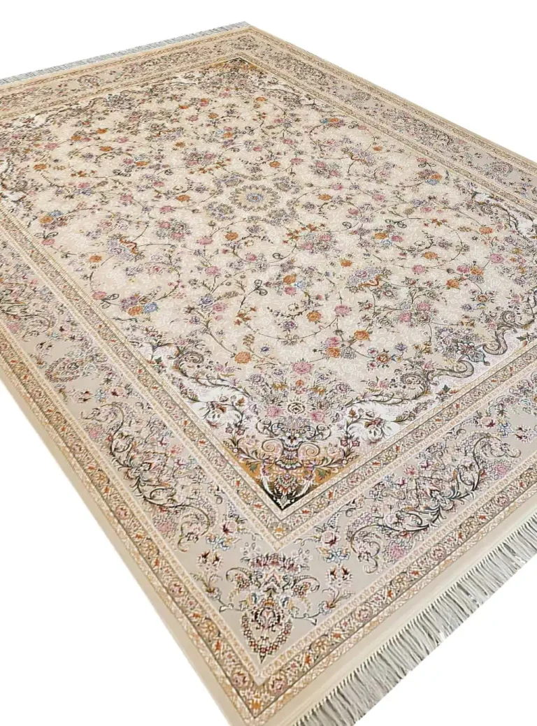 فرش افشان طرح سلطان 1200 شانه گل برجسته کد 15F210055