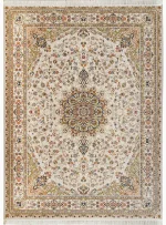 فرش ماشینی طرح اطلس 1200 شانه نقره ای