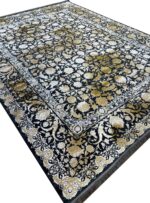 فرش افشان وینتیج طرح مارال 1200 شانه گل برجسته کد 1835