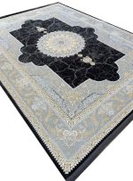 فرش کهنه نما طرح نسیم 1200 شانه کد 21212 دودی