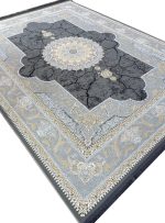 فرش کهنه نما طرح نسیم 1200 شانه کد 21212 نقره ای