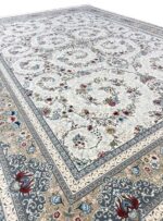 فرش ماشینی طرح گل افشان 1200 شانه کد 1221 - Image 2