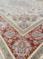 فرش ماشینی طرح بیتا رنگ فیلی گل برجسته 1200 شانه کد 1203 - Image 3