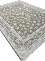 فرش افشان طرح رزگلد موشی 1500 شانه گل برجسته کد 16F3201518