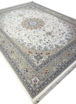 فرش طرح پنبه رنگ سفید 1500 شانه 10 رنگ کد 1608