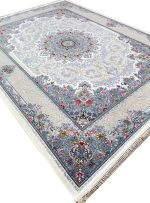 فرش طرح تبسم دلفینی 700 شانه تراکم 2550 کد 2711 کرم