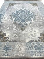 فرش وینتیج طرح آیهان رنگ کرم 700 شانه تراکم 2550 کد 2718 - Image 2