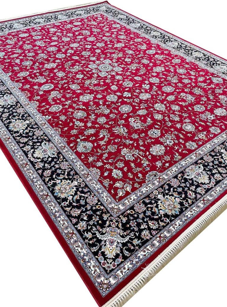 فرش افشان طرح نازنین رنگ لاکی 700 شانه تراکم 2550 کد 16F7102732 - فرشخونه