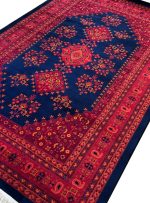 فرش طرح بلوچ 700 شانه کد 7010 سرمه ای