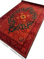 فرش بلوچ طرح هریس رنگ سبز 700 شانه کد 75012