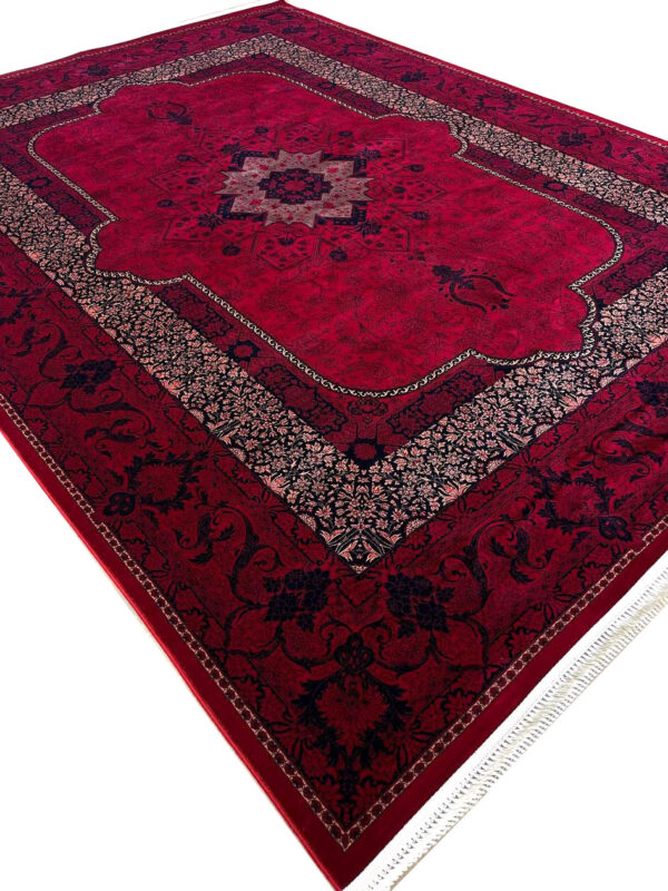 فرش ماشینی طرح گبه هریس روناسی 700 شانه کد 058