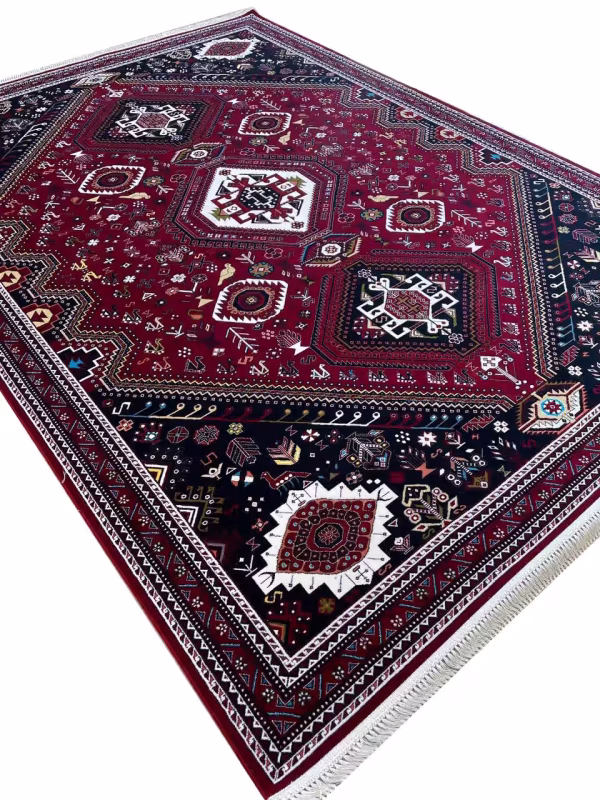 فرش طرح هامون رنگ روناسی 700 شانه کد 653