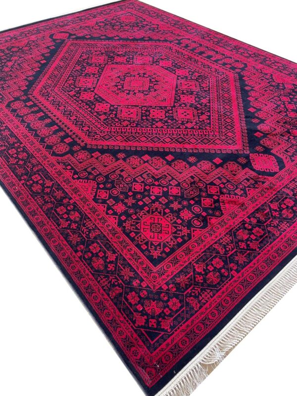 فرش ماشینی طرح گبه بیجار روناسی 700 شانه کد 953