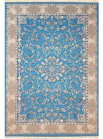 فرش طرح سوفیا 700 شانه تراکم 2550 کد 7011043 آبی