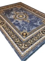 فرش طرح ژیوا 700 شانه تراکم 2550 کد 70041 دودی