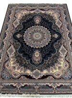فرش طرح آریا مهر 700 شانه تراکم 2550 کد 0133 سرمه ای
