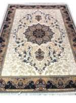 فرش طرح هیوا2 700 شانه تراکم 2550 کد 0202 کرم