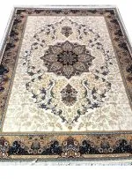 فرش طرح هیوا2 700 شانه تراکم 2550 کد 0202 کرم