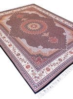 فرش ریز ماهی طرح عراقی 700 شانه تراکم 2550 سرمه ای کد 10763