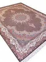 فرش طرح شاه ماهی 700 شانه تراکم 2550 گردویی کد 18F710764 - فرشخونه