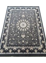 فرش طلاکوب طرح تلناز 700 شانه 2550 کد 720784 دودی
