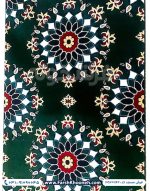 فرش تشریفات سجاده ای طرح خورشید رنگ سبز کد 701142