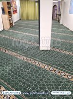 فرش تشریفات سجاده ای طرح شمسه رنگ سبز 700 شانه کد 1145