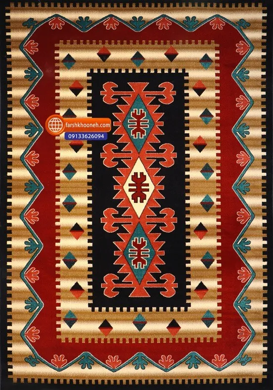 فرش گبه ماشینی مدرن کد 18