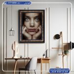 تابلو فرش پرتره طرح چشمان زیبا