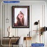 تابلو فرش پرتره طرح دختر زیبا