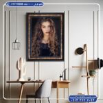 تابلو فرش پرتره طرح چشمان نافذ