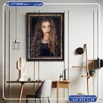 تابلو فرش پرتره طرح چشمان نافذ