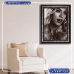 تابلو فرش پرتره طرح بیانسه