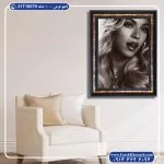 تابلو فرش پرتره طرح بیانسه