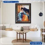 تابلو فرش پرتره طرح فونیکس دکوراسیون