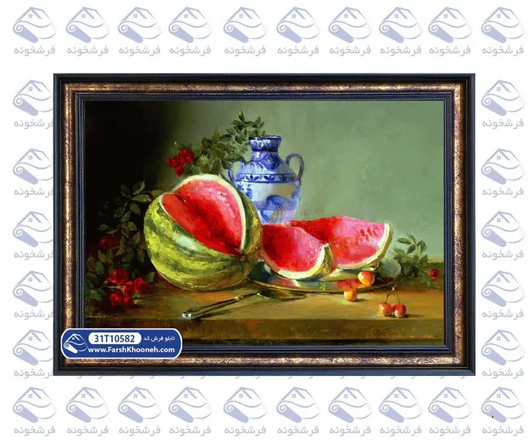 تابلو فرش نقاشی طرح شب یلدای باستانی