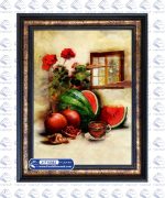 تابلو فرش نقاشی طرح هدیه شب یلدا