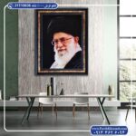 عکس با کیفیت رهبری به صورت تابلو فرش در دکوراسیون