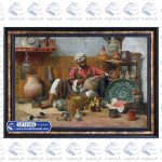 تابلو فرش مرد کوزه گر کد 41002