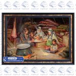 تابلو فرش ایرانی طرح دختران عشایر