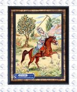 تابلو فرش بازی چوگان کد 41030