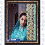 تابلو فرش ایرانی طرح دختر شیرازی
