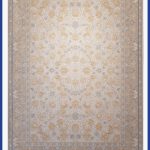 فرش طلاکوب طرح آناهیتا رنگ صدفی 1200 شانه کد 15F20103