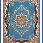 فرش طرح نیلا فیروزه ای 700 شانه
