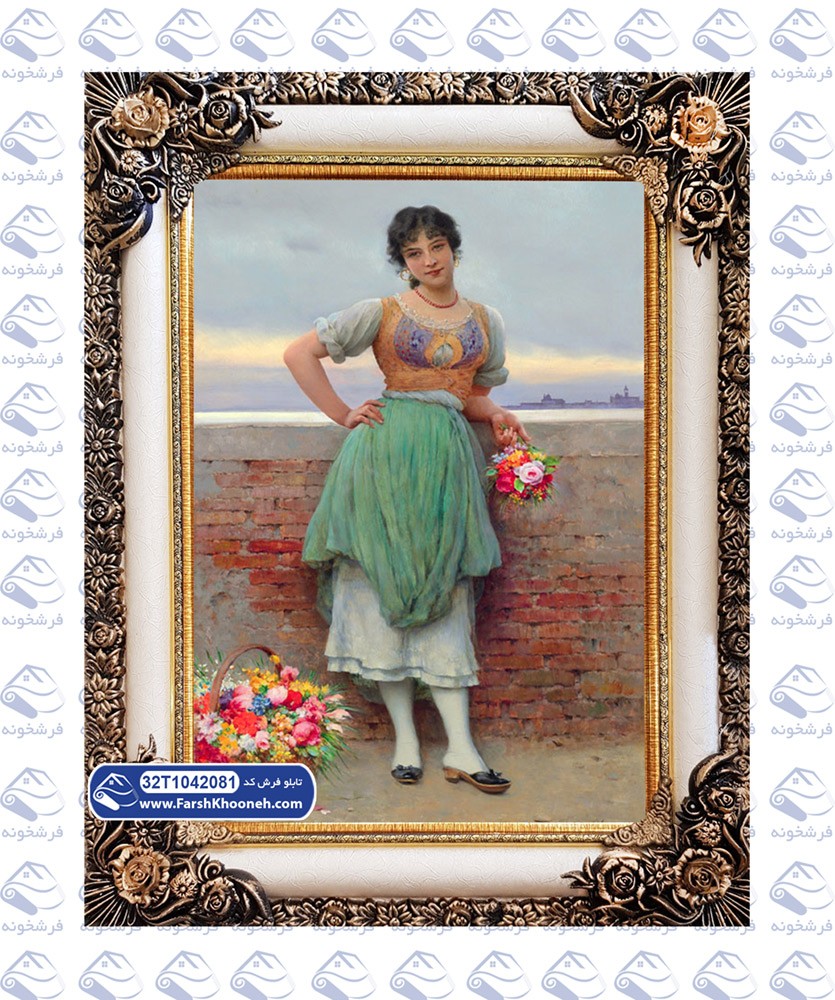 pictorial-carpet-32T1042081-farshkhooneh تابلو فرش فروشنده گل ونیزی